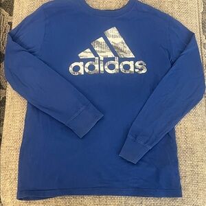 Adidas Royal Blue Long Sleeve Tee